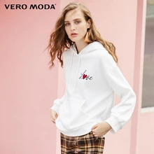 Vero Moda толстовка женская худи женские Новая женская хлопковая толстовка с надписью и короткими рукавами | 318433507