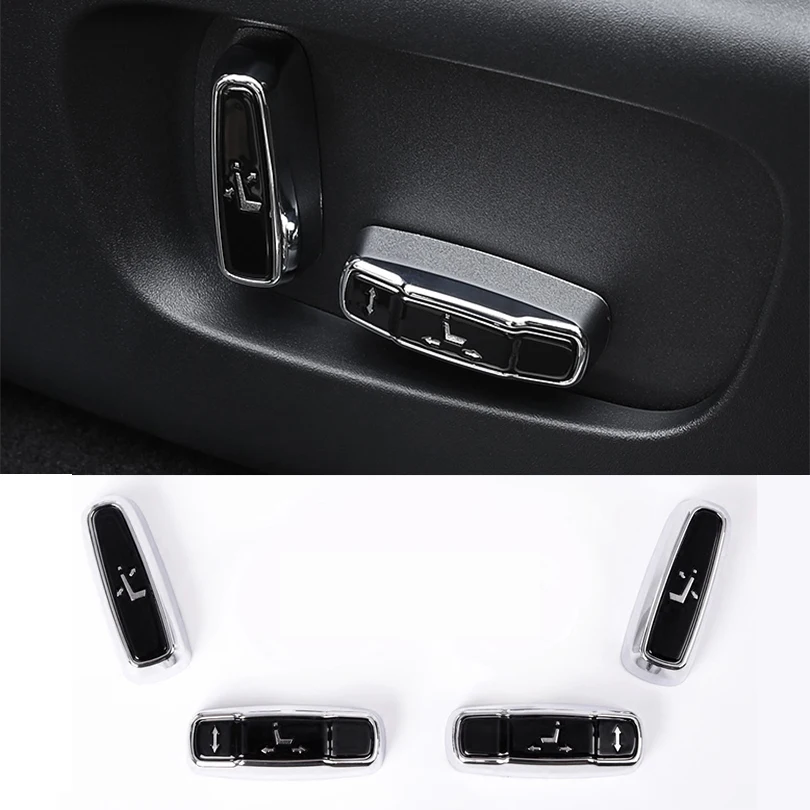 

Car-styling ABS Seat Adjustment Button Cover Trim For Range Rover Velar 2017 For Range Rover Sport 2016-2017 Car Accessories