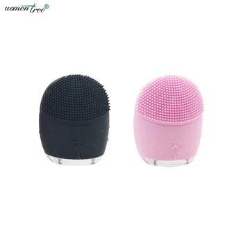 

1PC Mini Electric Facial Cleaning Massage Brush Washing Machine Waterproof Silicone Face Cleansing Device Blackhead Dirt Remove