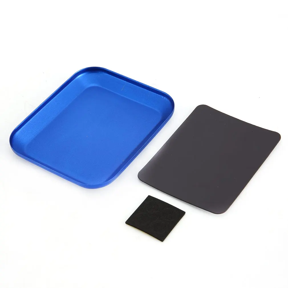 

1pcs Multi-color Aluminum Alloy Screw Tray With Magnetic Storage Tray For RC Model Disk Model Crawler Tool Screw Plate