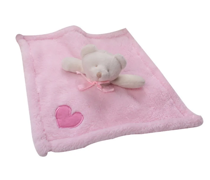 1 шт./компл. милые для новорожденных с принтом «Медведь», одеяльце из Игрушки для маленьких детей Детские успокоить Полотенца Новорожденный ребенок подарок для успокоения Полотенца развивающие плюшевые игрушки