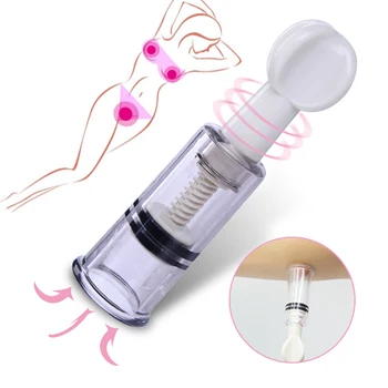S/M/L/XL Nipple Clamp Breast Sucker Pussy Pump Enlargement Clit Stimulator Nipple Vacuum Pump Adult Game SM Sex Toys For Women 5