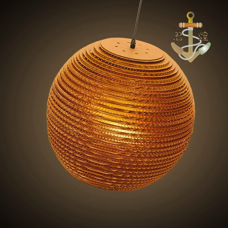 Маленькая городская люстра в стиле ретро кожаная из картона ZH GY187|retro chandelier|chandelier