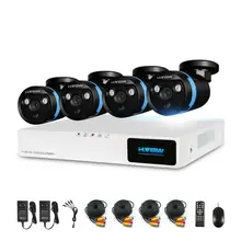 H.View Security Camera System 4ch CCTV System DVR DIY Kit 4 x 1080P Security Camera 2.0mp Camera Surveillance System