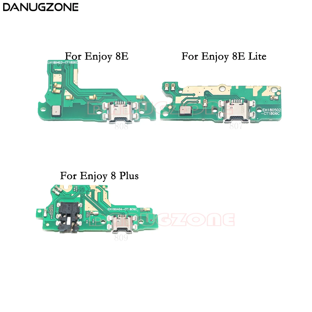 

USB Charging Port Dock Plug Jack Connector Charge Board Flex Cable With Microphone For Huawei Enjoy 8E Lite 8 Plus 8Plus