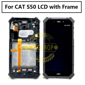 

100% Tested LCD screen display +Touch Screen digitizer For 4.7"Caterpillar CAT S50 LCD with frame free shipping+Tools