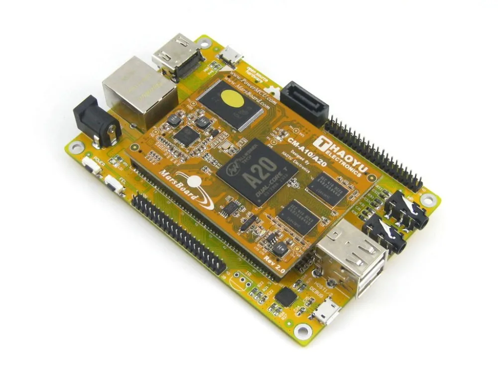 MarsBoard A20 Lite Гибкая разработанная макетная плата работает от Allwinner двухъядерный ARM