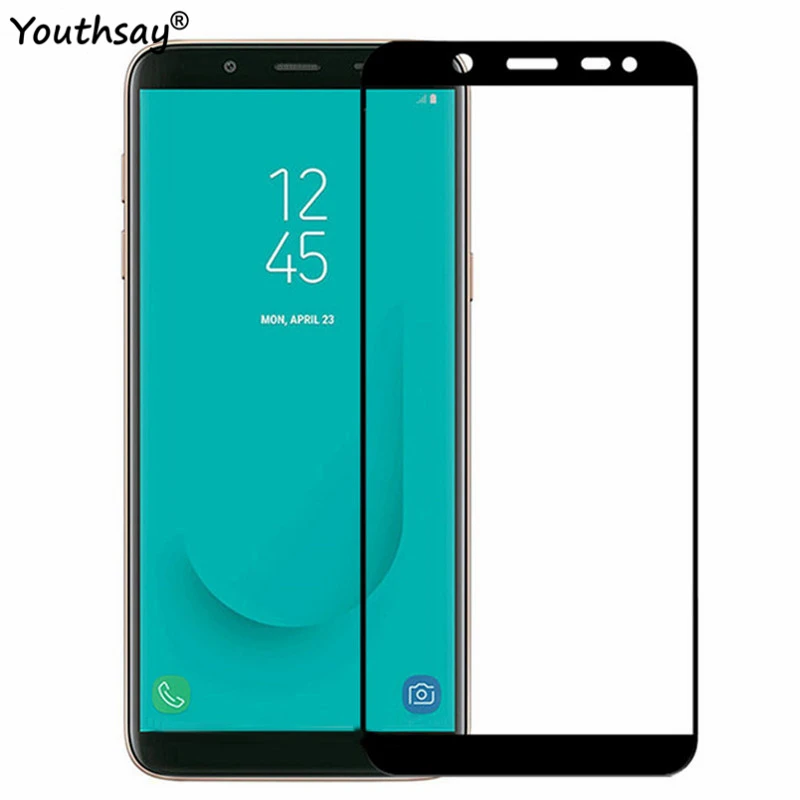 Полное покрытие Экран протектор для samsung Galaxy J6 2018 закаленное Стекло J600G |