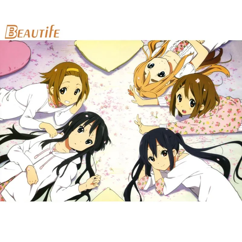 

Hot Sale Custom K-ON! Poster Home Decoration Fashion Silk Fabric Wall Poster Custom Poster