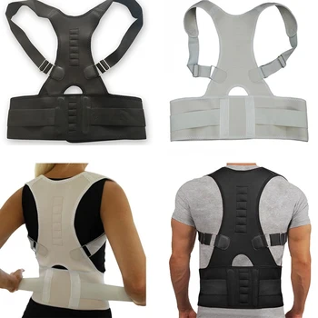 

Magnetic Therapy Spine Support Belt Adult Back Corset Shoulder Lumbar Posture Corrector Back Support Posture Correction B002