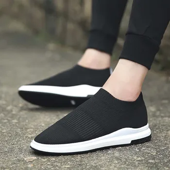 

Summer New Men'S Casual Shoes Korean Version Light Convenient Slip-on Shoes Tide Student Hard-Wearing Sports Running Shoes Male