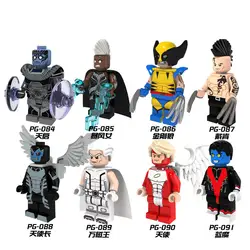 Одиночная продажа строительный блок с эмблемами супергероев X-Man Angel Apocalypse Wolverine Daken Кирпичи игрушки для детей Подарки DIY PG8019