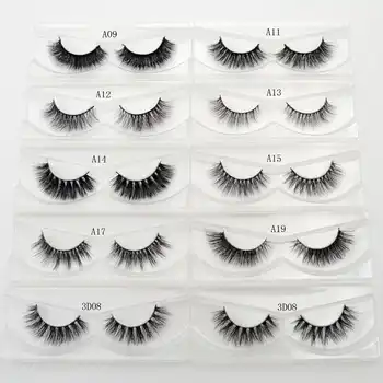 Free DHL 100pairs Visofree Eyelashes Mink False Eyelashes Handmade Mink Collection 3D Dramatic Lashes 32 Style Glitter Packaging