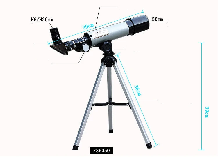 Профессиональный HD Открытый Монокуляр космический телескоп, астрономия с портативным штативом Зрительная труба 360/50 мм детский телескоп