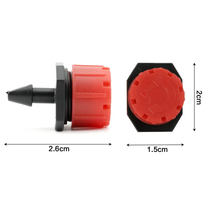 

10x 1/4" Hose Micro Irrigation Sprinkler Adjustable Emitter Stake Water Dripper