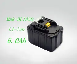 18 В Батарея 6000 мАч для MAKITA BL1830, bl1860 194204-5 194205-3 194309-1 bl1815 bl1835 lxt400