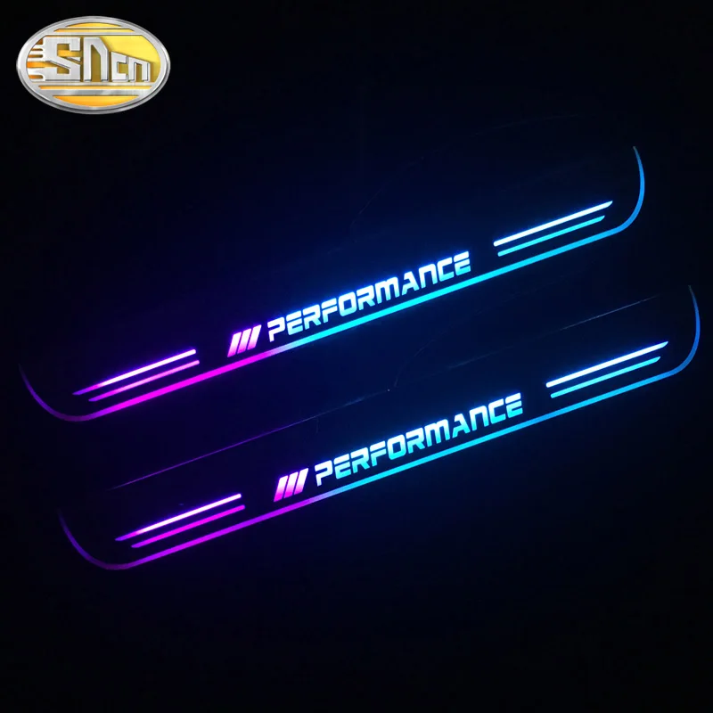 Светодиодная Накладка на порог для BMW e60 5 series защитная накладка RGB 7 цветов