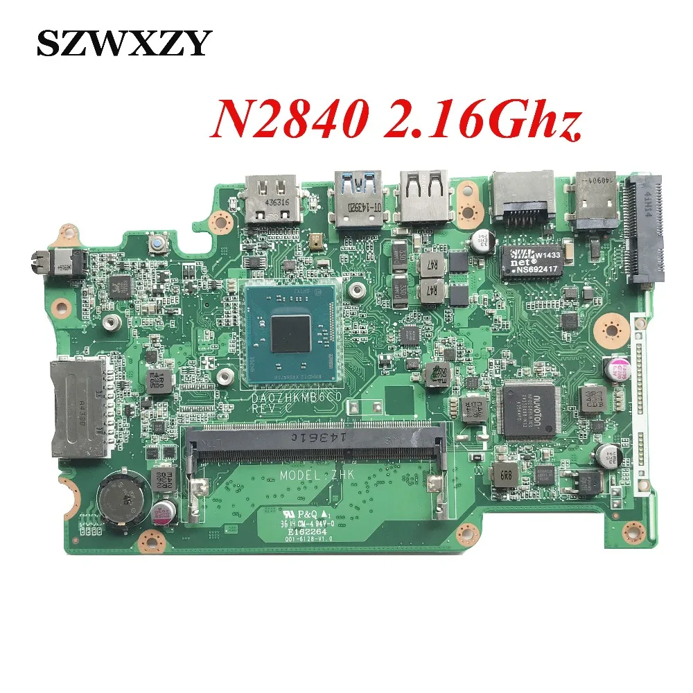 NBMRS11001 для Acer Aspire ES1 111M материнская плата ноутбука N2840 2 16 Ghz CPU DA0ZHKMB6C0|motherboard for acer