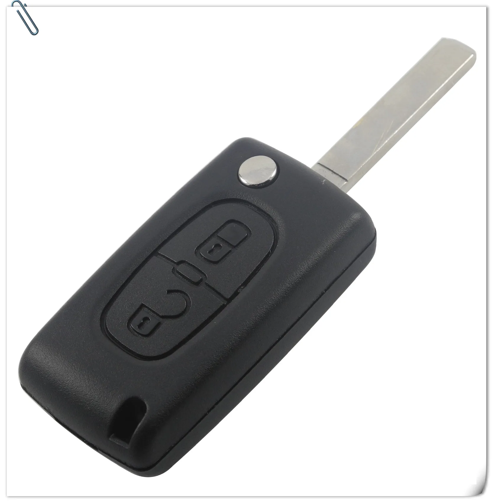 Jingyuqin 2 кнопки Auto Автомобильный Брелок дистанционного управления с ключом ID46 чип для peugeot 207 307 VA2 Blabe спросить 433 МГц PCF7941 VA2 лезвие CE0536