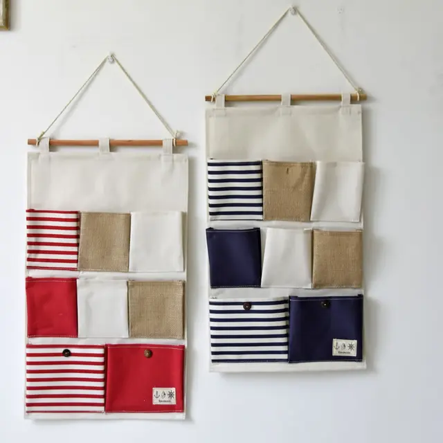 8 Pockets Portable Toy Stifching Storage Bag Cotton And Linen Office 8 Pockets Portable Toy Stifching Storage Bag Cotton And Linen Office Bedroom Wall Pocket Eco