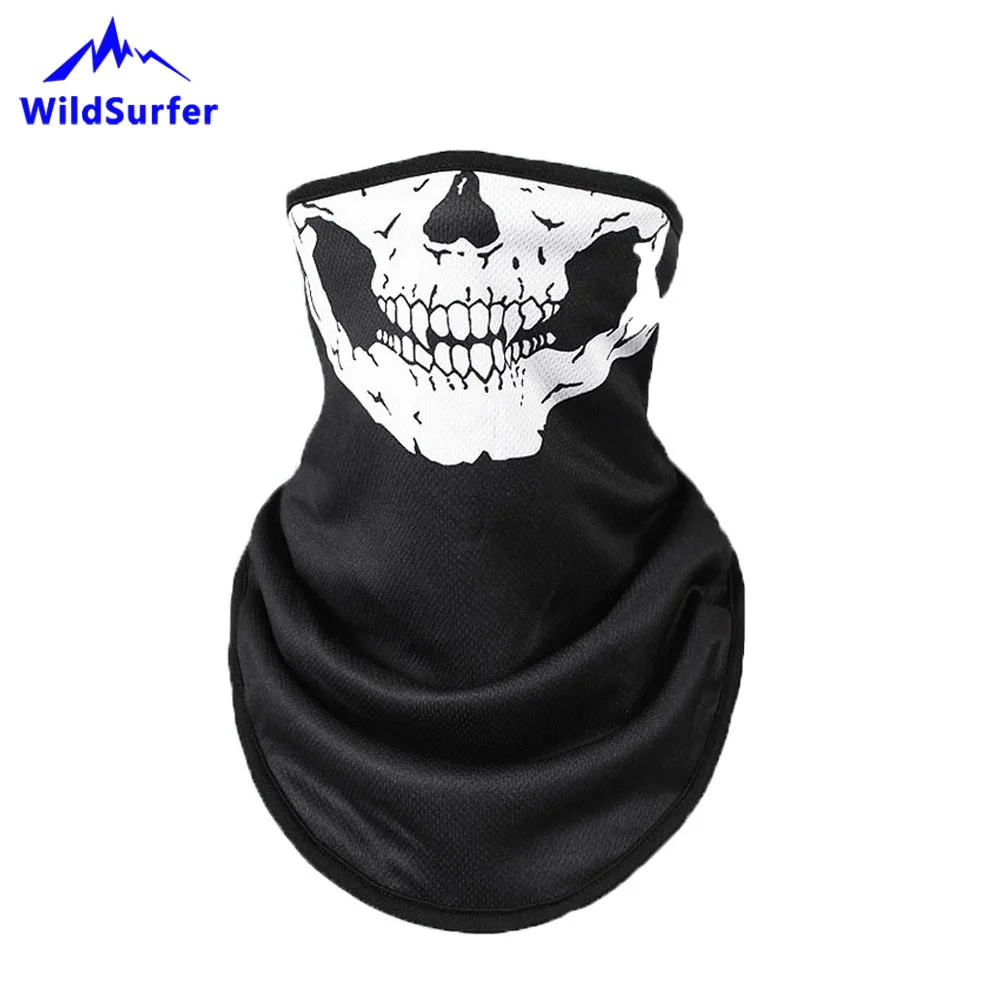 WildSurfer мужские лыжные нагрудники 3D принт Череп Сноуборд Маска Зимний теплый