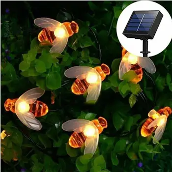 

Simulation Bee String Lights 5m 20Led Outdoor Solar Powered LEDs Strings Waterproof Garden Patio Fence Night Light Decorations