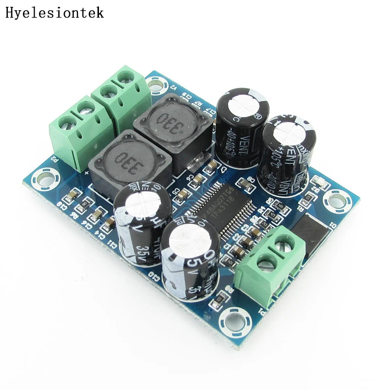 

MINI TPA3118 Digital Audio Amplifier Board Mono 60W DC10-24V Amplifiers Module