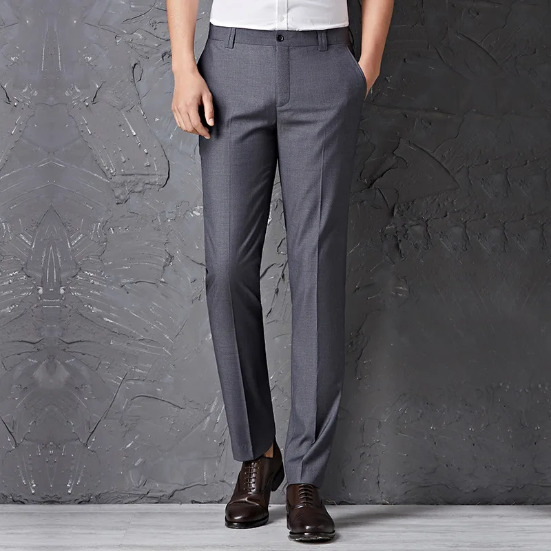 Buy Slim Fit 2017 New Style Men's Suit Pants Casual
