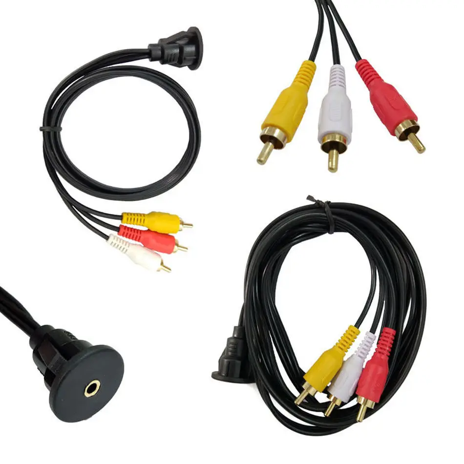 1m/2m 3 RCA -3.5mm /F ÷  Ʈ ̺, ݵ ڵ Ʈ   YR