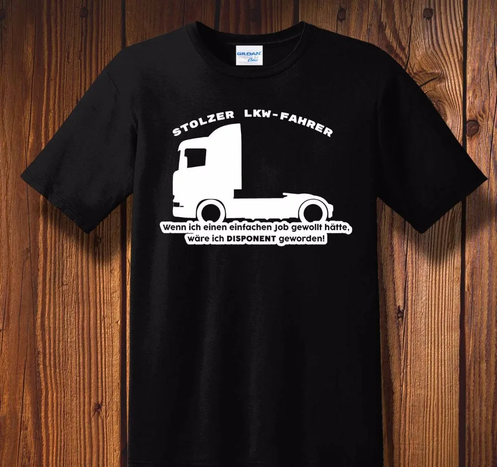 New Tops 2019 Print Letters MenT Shirt Custom Proud Truck Driver ...