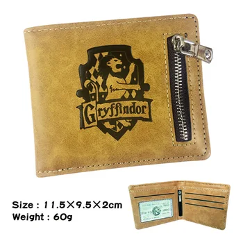 

Anime Gryffindor Wallet with coin purse Short Slim Male Purses Money Bag Credit Card Dollar Portomonee Carteria