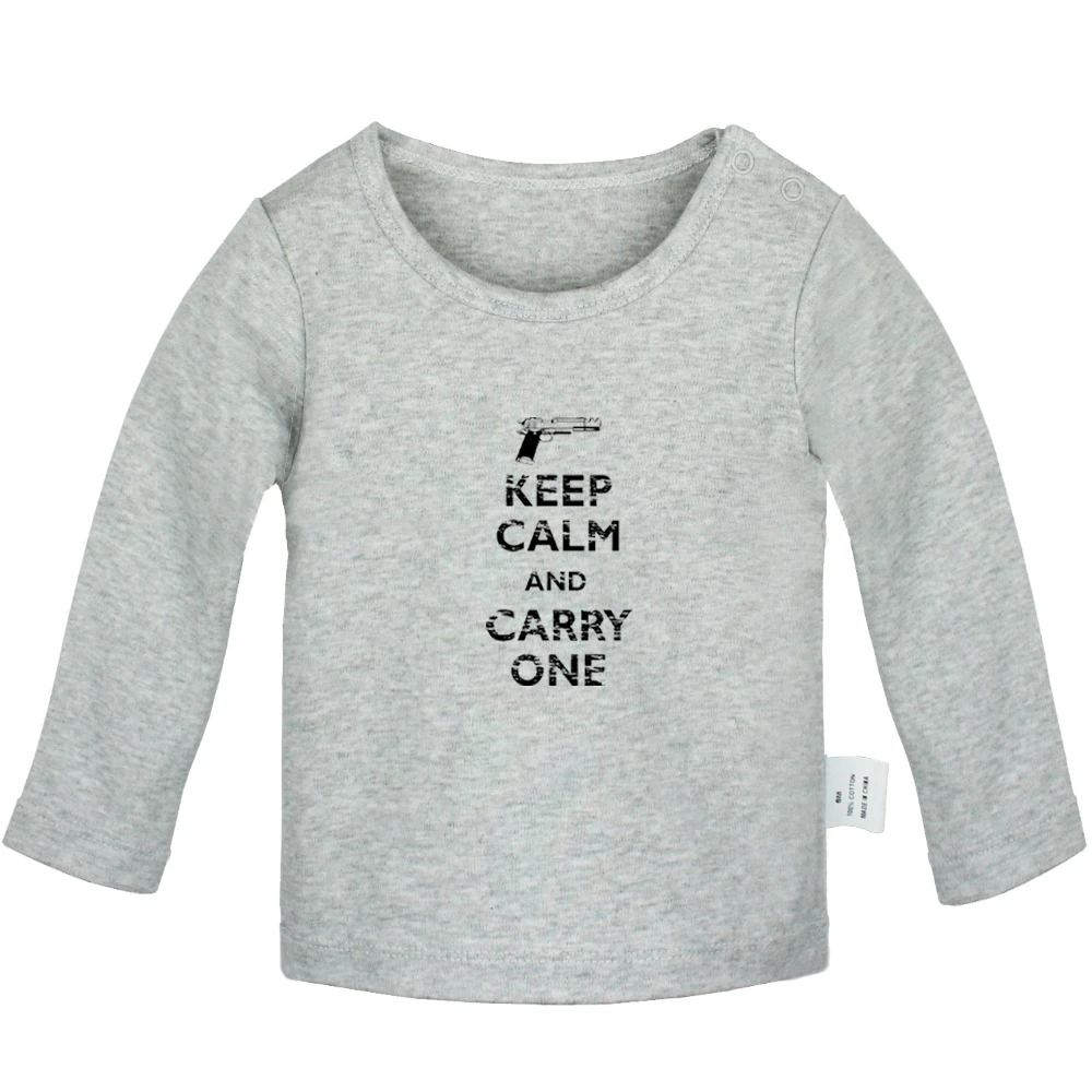 YbBabyYG295C KEEP CALM AND SMOKE WEED Love Me sleep zzz/одноцветные футболки с длинными рукавами для новорожденных - Цвет: YbBabyYG295C