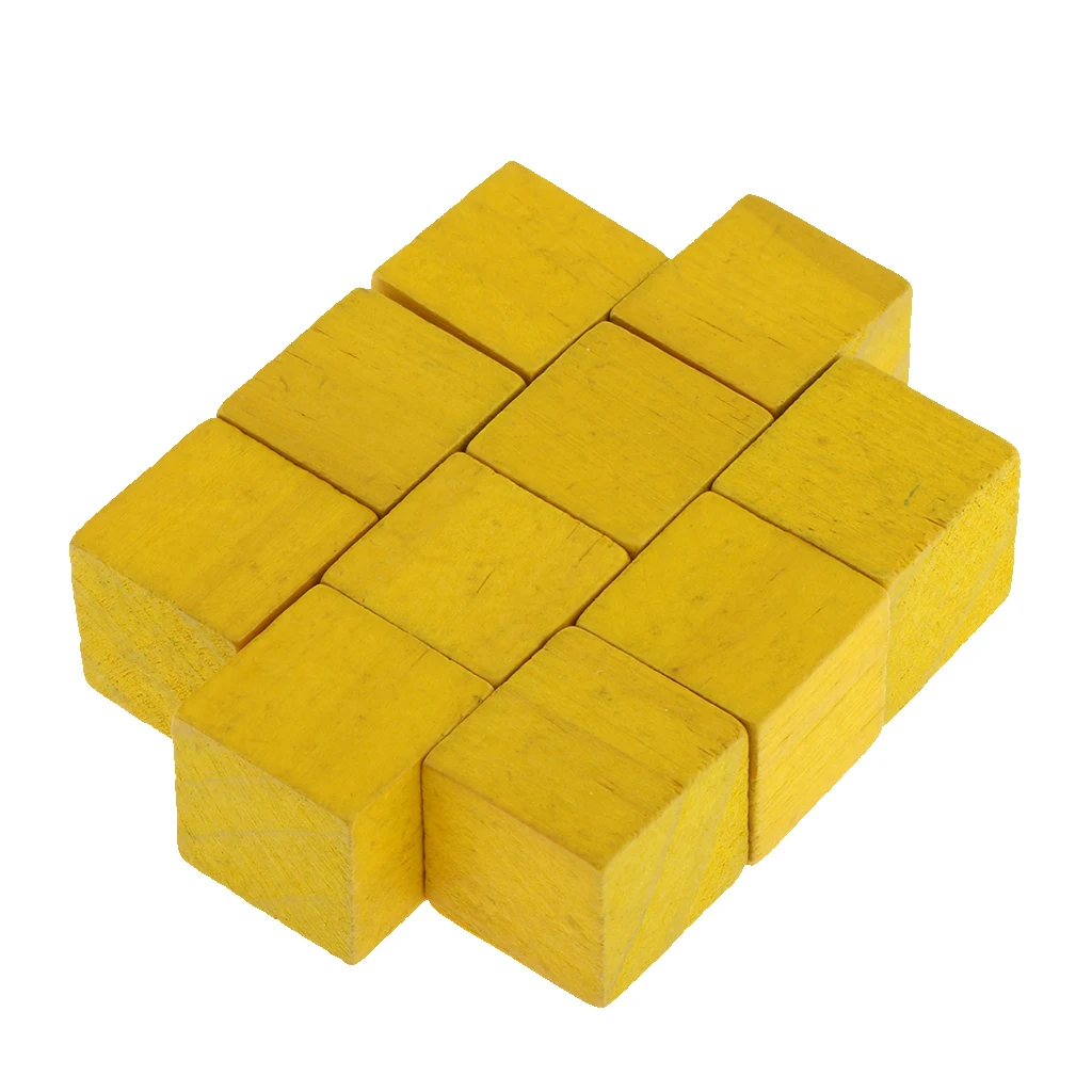 10 шт. 20 мм квадратные деревянные блоки кубики из дерева украшения для детей сделай сам, поделки ручной работы изделия из дерева