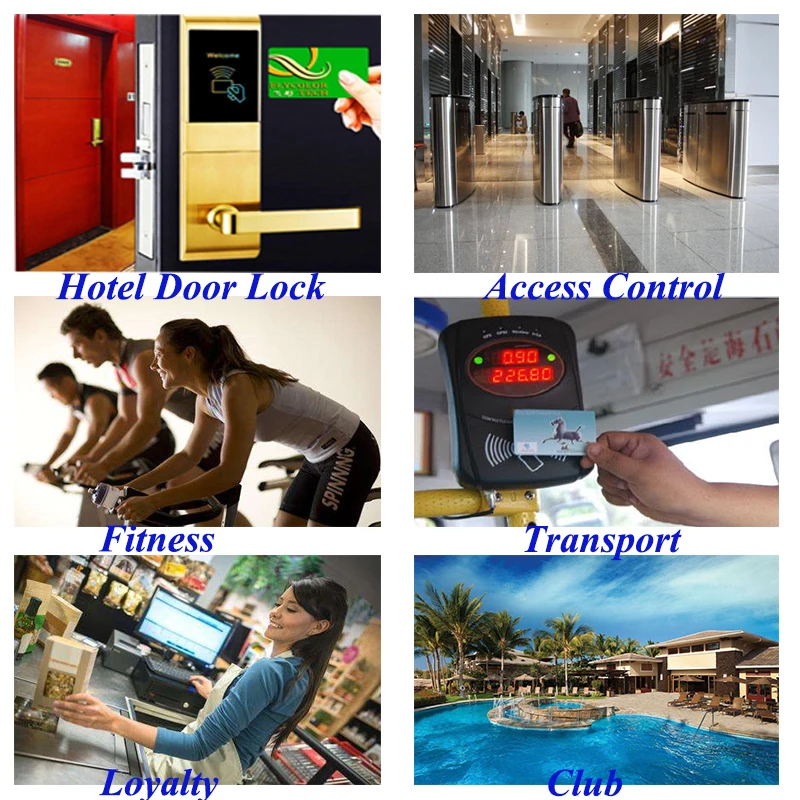 1500Pcs/Lot ISO14443A Proximity RFID 13.56MHZ RFID Access Control Card With F08 Chip For Hotel Door Lock