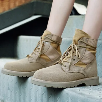 

New Autumn and Winter Desert Boots Lovers Large Size 35-46 Suitable for Men and Women High-top Men's Boots Fashion Martin Boots