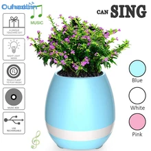 Ouhaobin Новое поступление Smart Пальцем Bluetooth Динамик музыка цветочный горшок сеялки Динамик Офис деко Колонки oct4