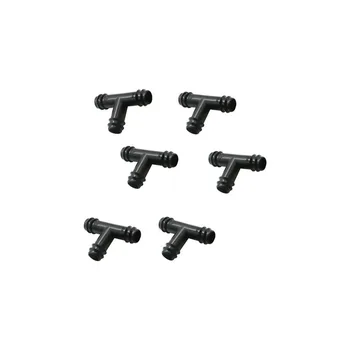 

6pcs/lot Turbo Barb Fittings Three-way Poly Tube Tee Drip Line Drip Irrigation Fittings Tubing PE Connectors DN 16 20 25 32