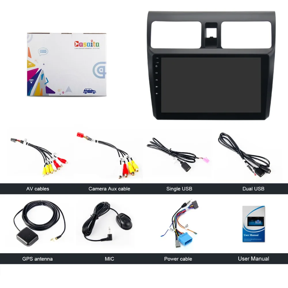 Best Car 1 din radio android 7.1 GPS Navi for Suzuki Swift 2008 + autoradio navigation head unit multimedia video play stereo 2Gb Ram 15