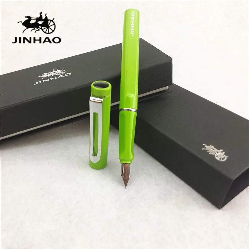 1 шт./лот Jinhao 599 авторучка светло зеленый цвет ручка Серебряная Клип stylo Материал