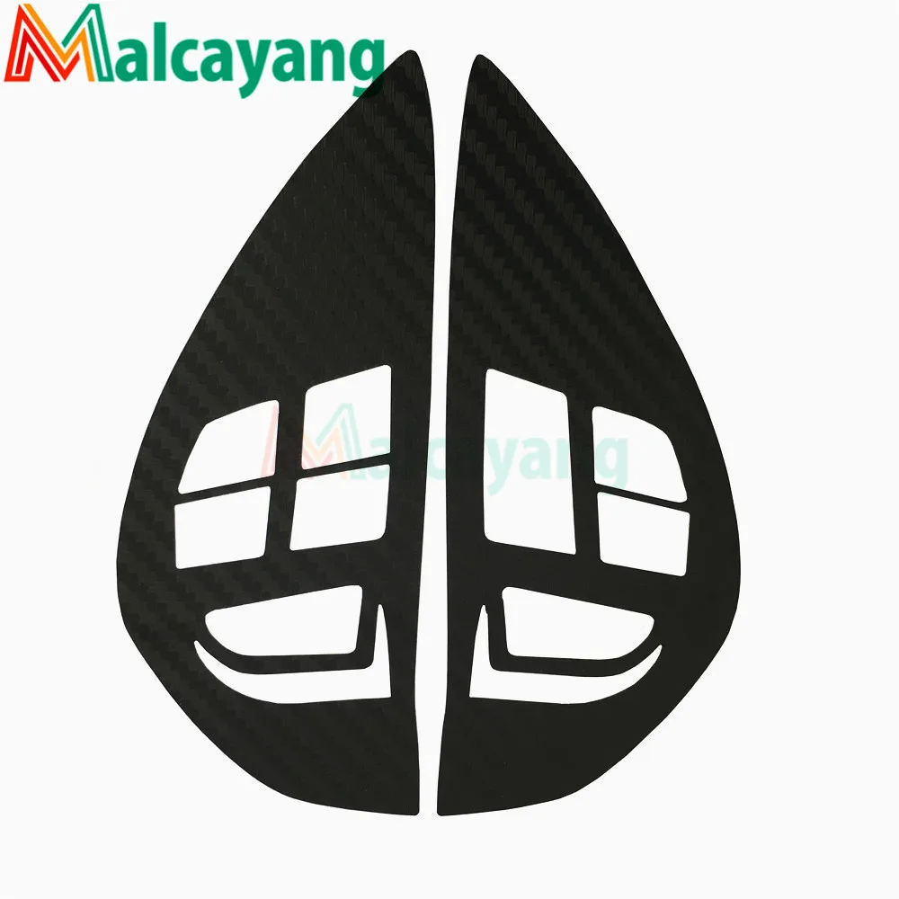 

For Mitsubishi ASX Lancer Outlander RVR Button Sticker Carbon Fiber Pattern Cover