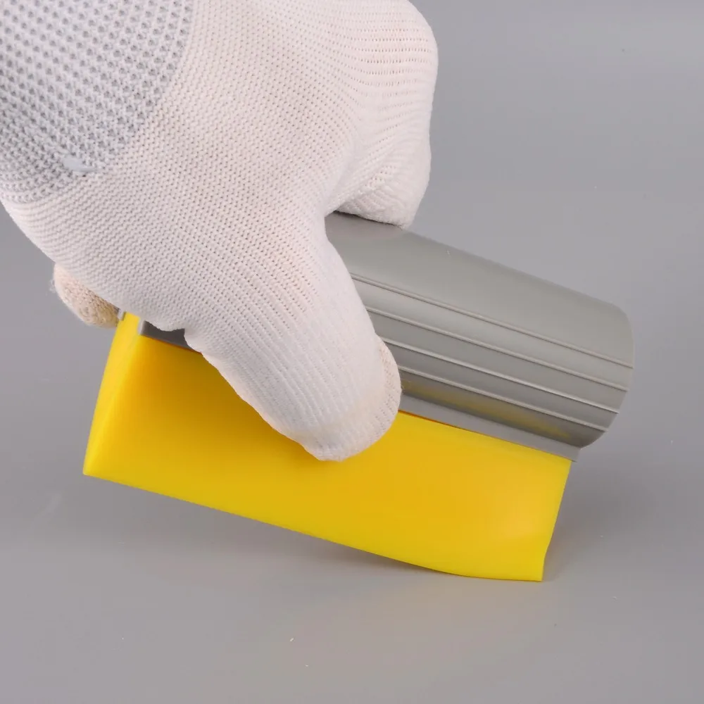 FOSHIO 10cm Water Wiper Car Ice Scraper Rubber Squeegee Vinyl Car Film Wrap Tools Window Tint Bathroom Household Cleaning Tool