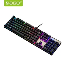 Motospeed gaming Mechanical Keyboard LED Backlit Motospeed ck104 Keyboard for Windows/Vista/ Gamer Computer