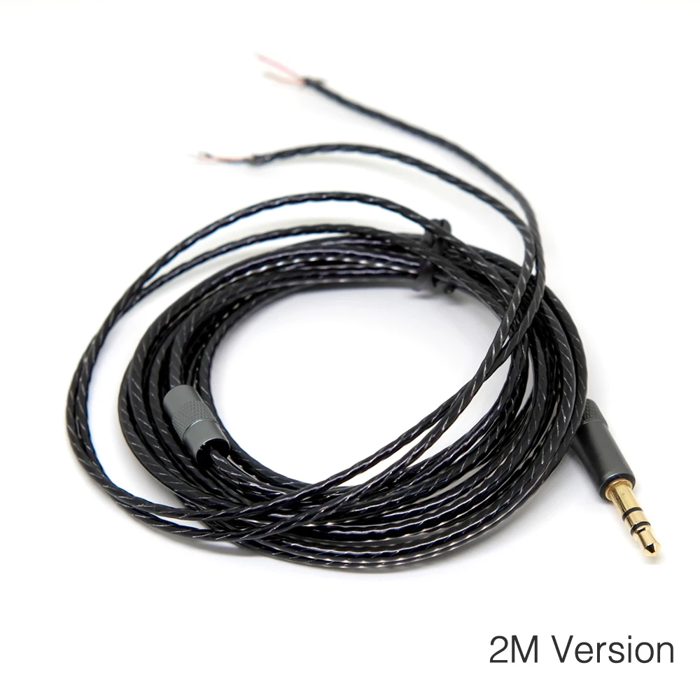 2M Audio Cable Headphone 3.5 mm jack Y Type Headset Repair Wire without Mic