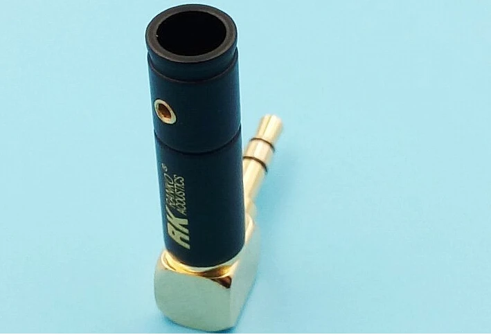 High Quality Stereo ranko 3 5mm 3 Pole 90 Degree L shape Repair Headphone Jack Plug Cable Solder 50pcs free shipping