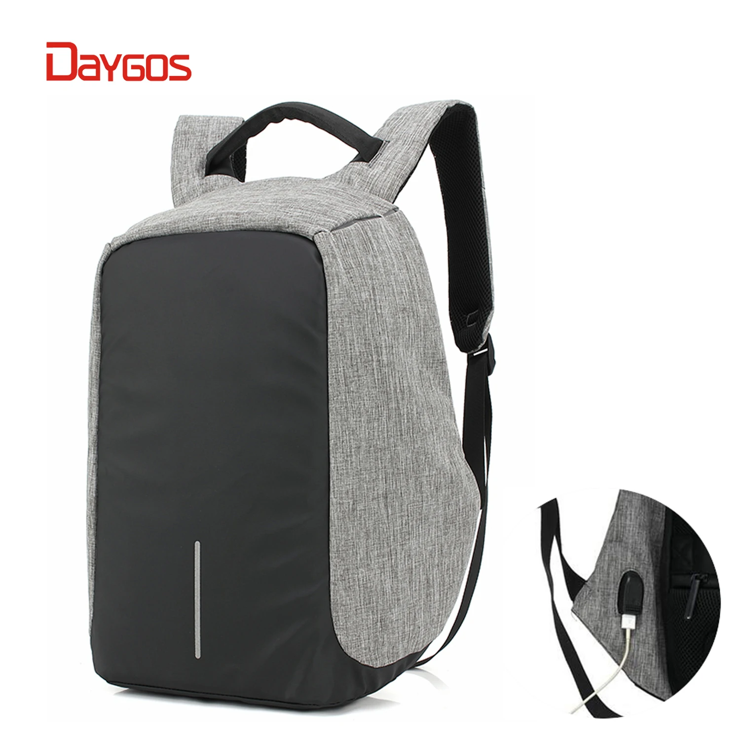 

DAYGOS Business Men Anti-theft Backpacks Multifunction USB Charging Fashion Backpack 14 inch Laptop Rucksacks Male Mochila