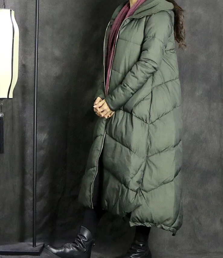 Thick Women Winter Down Coat Long Down X-Long Down Jackets Winter Hooded Women Down Coat