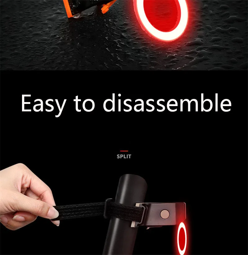 Excellent 5 Modes Bicycle Light USB Charge LED Bike Light Flash Tail Rear Bicycle Lights for Mountain Bike Seatpost Warning Light Safety 13