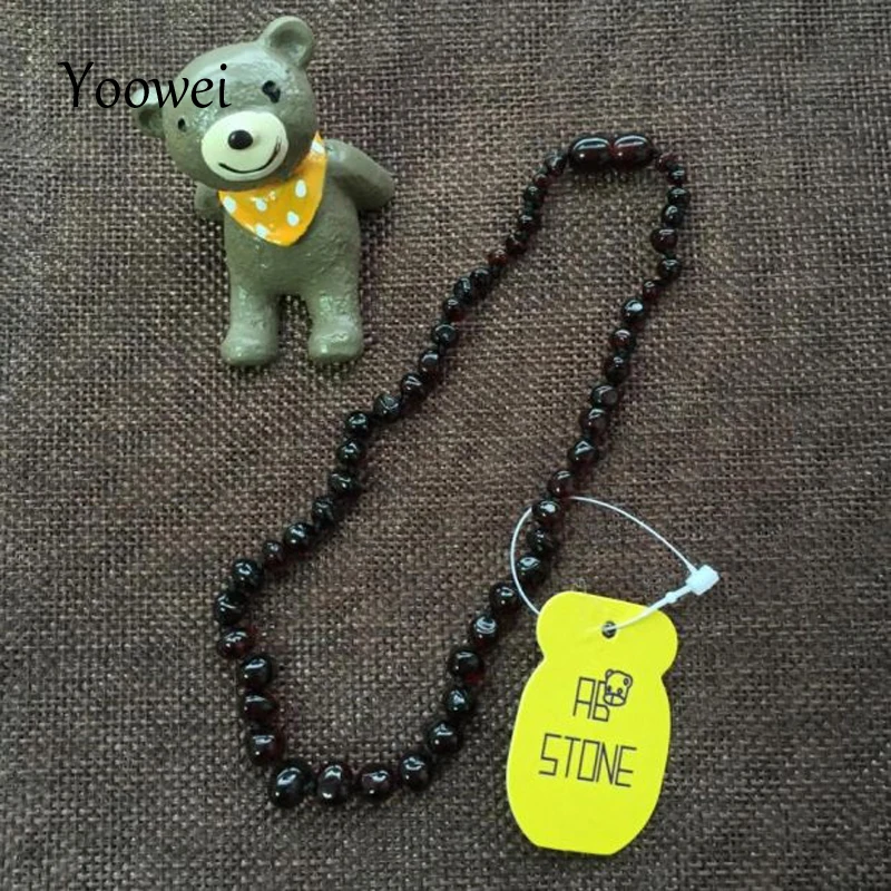 Beli Yoowei Grosir Asli Kuning Kalung untuk Anak anak Dewasa Manik manik Bayi Tumbuh Gigi Kalung Amber Baltik Amber Alami Perhiasan 10 Warna