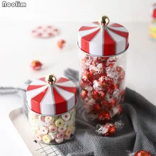 NOOLIM карусель, герметичные банки, креативные стеклянные банки для хранения кофе, чая, конфет, разные зерна, банки для хранения, кухонные, для хранения продуктов