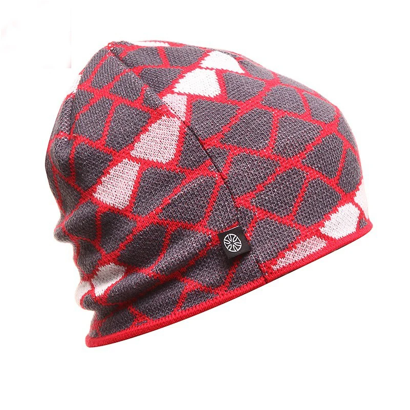 SN.SU.SK Outdoor Winter Sports Cap Men Snowborad Ski Caps Knitted